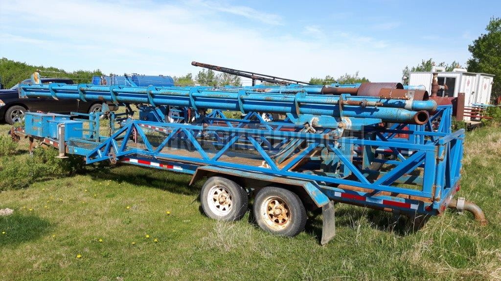 Trailer Mounted Flare Stack 4Ft and 6Ft x 60ft For Sale
