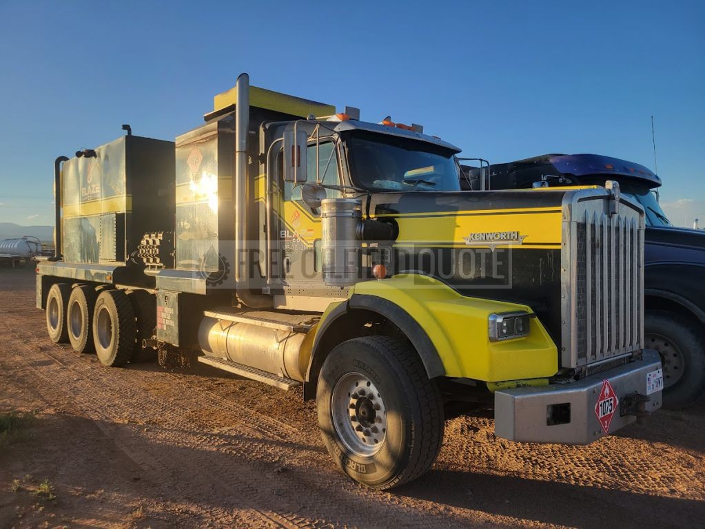 Black/Yellow Hot Oil Truck