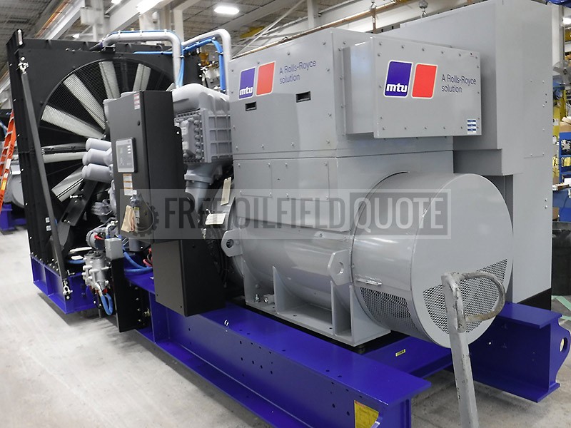 New MTU Rolls Royce 1750KW DS1750 Diesel Generator