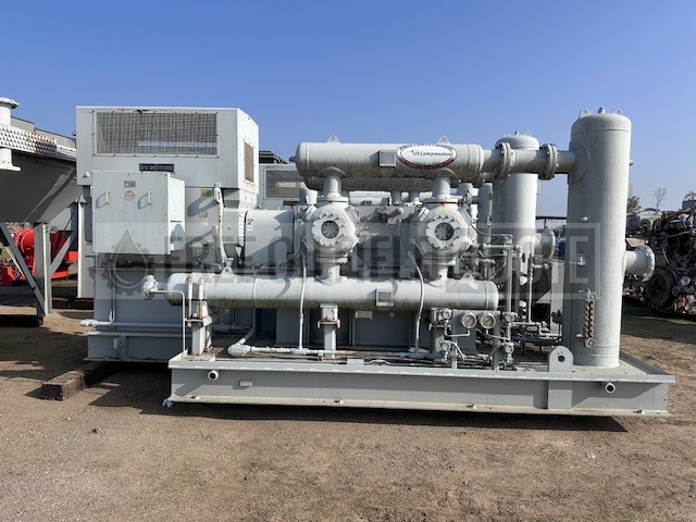 Brand New 1500 HP US Motors Ariel JGT-4 SN F-45506 Two Stage Compressor Package with ACE E120 Cooler