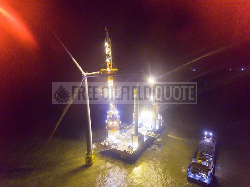 Two Wind Power Installing Vessels
