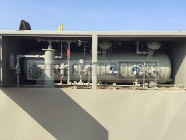 1MM Btu/Hr Enclosed Production Unit with 24In x 8Ft  Separator Line Heater