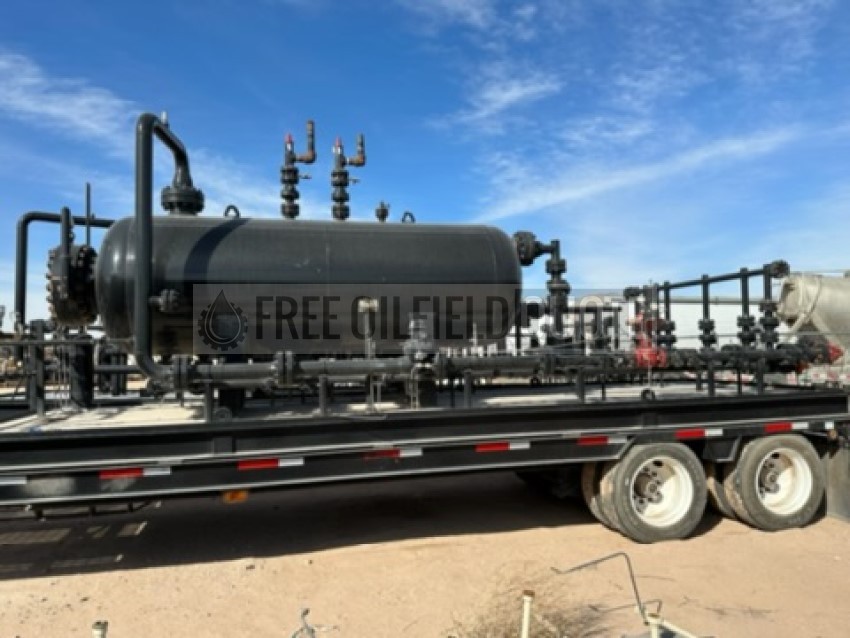48In OD x 10Ft S/S 1440 4PH Kingpin Trailer Mounted Production Separator
