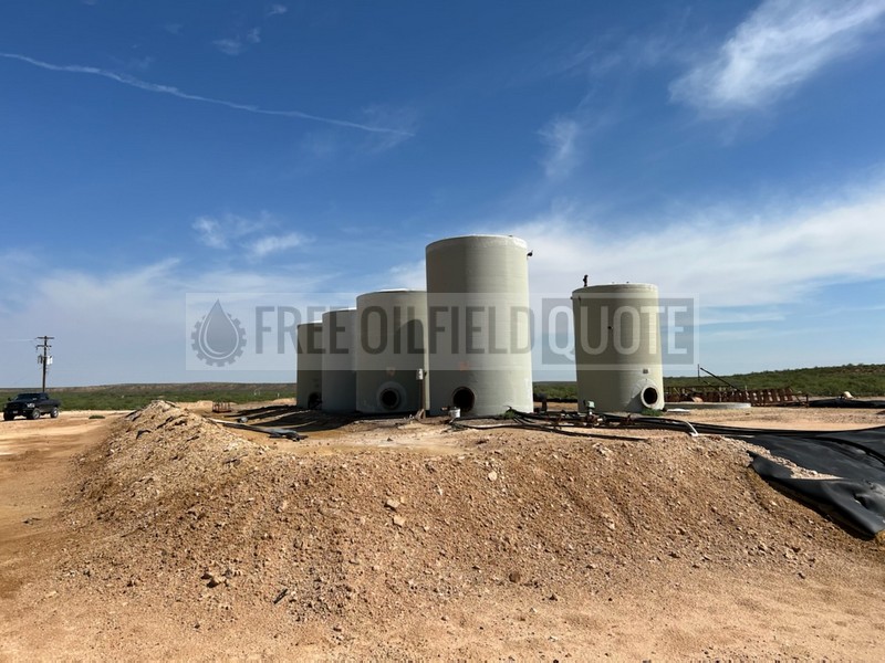 Used 500 BBL Fiberglass Tank  for Sale