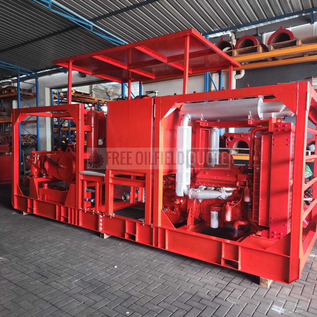 Single Halliburton HT400 Pump with Tank and Split Skid Unit