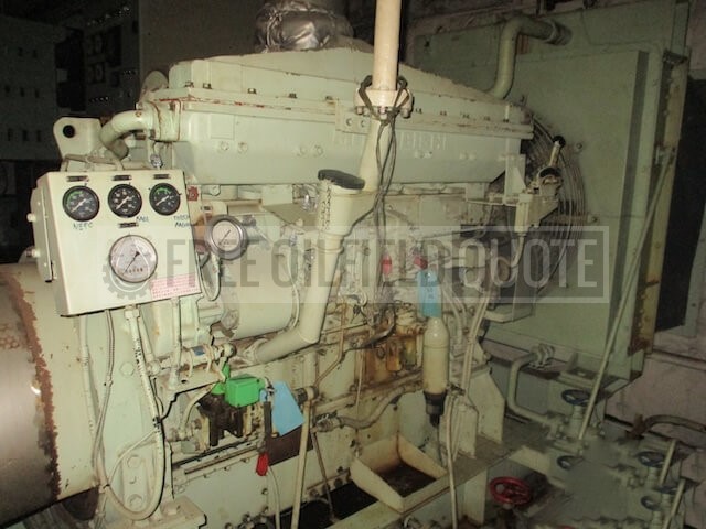 Mitsubishi S6A2-1PTA Emergency Generator Set