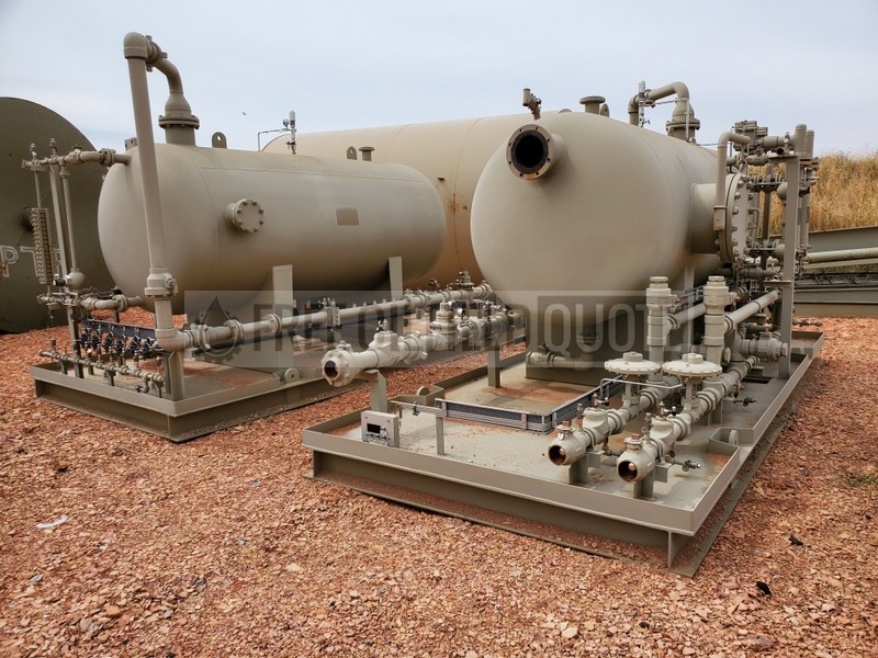 Used Traco 60 x 10 Horizontal 3 Phase Separator